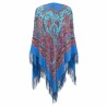RUSSIAN PAVLOVO POSAD 100% SILK RUSSIA SHAWL SCARF WRAP SUMMER 130x130 cm 1429-13