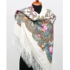 PAVLOVO POSAD RUSSIAN SHAWL 125x125 cm 49x49" 100% Wool Scarf Wrap 1428-3