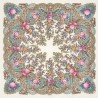 PAVLOVO POSAD RUSSIAN SHAWL 125x125 cm 49x49" 100% Wool Scarf Wrap 1428-3