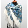 PAVLOVO POSAD RUSSIAN SHAWL 125x125 cm 49x49" 100% Wool Scarf Wrap 1428-4