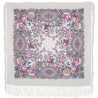 PAVLOVO POSAD RUSSIAN SHAWL 89x89 cm 35x35" 100% Wool Scarf Silk Fringe Wrap 1453-1