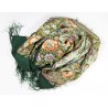 PAVLOVO POSAD RUSSIAN SHAWL 89x89 cm 35x35" 100% Wool Scarf Silk Fringe Wrap 1453-9a