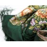 PAVLOVO POSAD RUSSIAN SHAWL 89x89 cm 35x35" 100% Wool Scarf Silk Fringe Wrap 1453-9a