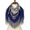 PAVLOVO POSAD RUSSIAN SHAWL 89x89 cm 35x35" 100% Wool Scarf Silk Fringe Wrap 1684-13