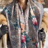 PAVLOVO POSAD RUSSIAN SHAWL 125x125 cm 49x49" 100% Wool Scarf Wrap 1437-1