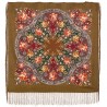 PAVLOVO POSAD RUSSIAN SHAWL 89x89 cm 35x35" 100% Wool Scarf Wrap 1808-16
