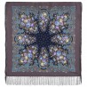 PAVLOVO POSAD RUSSIAN SHAWL 89x89 cm 35x35" 100% Wool Scarf Silk Fringe Wrap 1830-1