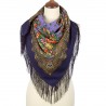 PAVLOVO POSAD RUSSIAN SHAWL 89x89 cm 35x35" 100% Wool Scarf Silk Fringe Wrap 1830-15