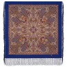 PAVLOVO POSAD RUSSIAN SHAWL 89x89 cm 35x35" 100% Wool Scarf Silk Fringe Wrap 1958-14