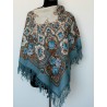 AUTHENTIC PAVLOVO POSAD SHAWL RUSSIAN SCARF 100% WOOL KERCHIEF 89x89 cm 1222-1