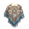 AUTHENTIC PAVLOVO POSAD SHAWL RUSSIAN SCARF 100% WOOL KERCHIEF 89x89 cm 1222-1