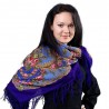 AUTHENTIC PAVLOVO POSAD SHAWL RUSSIAN SCARF 100% WOOL KERCHIEF 89x89 cm 1264-14