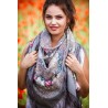 PAVLOVO POSAD RUSSIAN SHAWL 125x125 cm 49x49" 100% Wool Scarf Wrap 1437-1