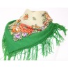 AUTHENTIC PAVLOVO POSAD SHAWL RUSSIAN SCARF 100% WOOL KERCHIEF 89x89 cm 1387-9