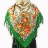 AUTHENTIC PAVLOVO POSAD SHAWL RUSSIAN SCARF 100% WOOL KERCHIEF 89x89 cm 1387-9