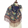 AUTHENTIC PAVLOVO POSAD SHAWL RUSSIAN SCARF 100% WOOL KERCHIEF 89x89 cm 1579-16