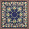 AUTHENTIC PAVLOVO POSAD SHAWL RUSSIAN SCARF 100% WOOL KERCHIEF 89x89 cm 1579-16