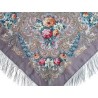 PAVLOVO POSAD RUSSIAN SHAWL 125x125 cm 49x49" 100% Wool Scarf Wrap 1437-1