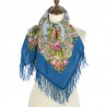 AUTHENTIC PAVLOVO POSAD SHAWL RUSSIAN SCARF 100% WOOL KERCHIEF 89x89 cm 1641-13