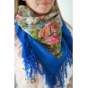 AUTHENTIC PAVLOVO POSAD SHAWL RUSSIAN SCARF 100% WOOL KERCHIEF 89x89 cm 1641-13