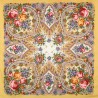 AUTHENTIC PAVLOVO POSAD SHAWL RUSSIAN SCARF 100% WOOL KERCHIEF 89x89 cm 1706-2