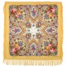 AUTHENTIC PAVLOVO POSAD SHAWL RUSSIAN SCARF 100% WOOL KERCHIEF 89x89 cm 1706-2