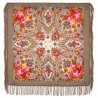 AUTHENTIC PAVLOVO POSAD SHAWL RUSSIAN SCARF 100% WOOL KERCHIEF 89x89 cm 1706-16