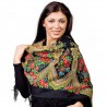 AUTHENTIC PAVLOVO POSAD SHAWL RUSSIAN SCARF 100% WOOL KERCHIEF 89x89 cm 685-18