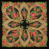 AUTHENTIC PAVLOVO POSAD SHAWL RUSSIAN SCARF 100% WOOL KERCHIEF 89x89 cm 685-18