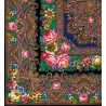 PAVLOVO POSAD RUSSIAN SHAWL 148x148 cm 58x58" 100% Wool Scarf Wrap 1401-18