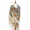 PAVLOVO POSAD RUSSIAN SHAWL 148x148 cm 58x58" 100% Wool Scarf Wrap 706-2