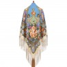 PAVLOVO POSAD RUSSIAN SHAWL 148x148 cm 58x58" 100% Wool Scarf Wrap 706-2
