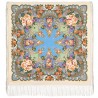 PAVLOVO POSAD RUSSIAN SHAWL 148x148 cm 58x58" 100% Wool Scarf Wrap 706-2