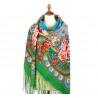 PAVLOVO POSAD RUSSIAN SHAWL 148x148 cm 58x58" 100% Wool Scarf Wrap 706-9