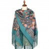 PAVLOVO POSAD RUSSIAN SHAWL 148x148 cm 58x58" 100% Wool Scarf Wrap 1896-12