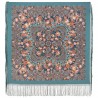 PAVLOVO POSAD RUSSIAN SHAWL 148x148 cm 58x58" 100% Wool Scarf Wrap 1896-12