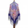 PAVLOVO POSAD RUSSIAN SHAWL 148x148 cm 58x58" 100% Wool Scarf Wrap 680-13