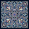 PAVLOVO POSAD RUSSIAN SHAWL 125x125 cm 49x49" 100% Wool Scarf Wrap 1437-14