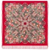 PAVLOVO POSAD RUSSIAN SHAWL 146x146 cm 57x57" 100% Wool Scarf Wrap Silk Fringe 1880-5