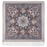 RUSSIAN PAVLOVO POSAD SHAWL 135x135cm SCARF ITALIAN 100%WOOL SILK FRINGE 1769-2