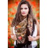 PAVLOVO POSAD RUSSIAN SHAWL 125x125 cm 49x49" 100% Wool Scarf Wrap 1437-17