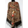 PAVLOVO POSAD RUSSIAN SHAWL 125x125 cm 49x49" 100% Wool Scarf Wrap 1437-17