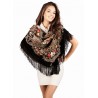 PAVLOVO POSAD RUSSIAN SHAWL 125x125 cm 49x49" 100% Wool Scarf Wrap 1437-17
