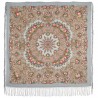 RUSSIAN PAVLOVO POSAD SHAWL 135x135cm SCARF ITALIAN 100% WOOL SILK FRINGE 1783-1