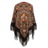 PAVLOVO POSAD RUSSIAN SHAWL 125x125 cm 49x49" 100% Wool Scarf Wrap 1437-17