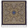 RUSSIAN PAVLOVO POSAD SHAWL 135x135cm SCARF ITALIAN 100%WOOL SILK FRINGE 1883-14