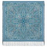 RUSSIAN PAVLOVO POSAD SHAWL 135x135cm SCARF ITALIAN 100% WOOL SILK FRINGE 1888-1