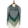 RUSSIAN PAVLOVO POSAD SHAWL 135x135cm SCARF ITALIAN 100% WOOL SILK FRINGE 1888-9
