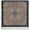 RUSSIAN PAVLOVO POSAD SHAWL 135x135cm SCARF ITALIAN 100% WOOL SILK FRINGE 1888-18