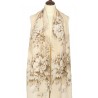 PAVLOVO POSAD 100% SILK SCARF RUSSIAN SHAWL TIPPET STOLE WRAP 190 cm GIFT 10046-0